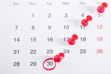 illustration d'un calendrier de collecte