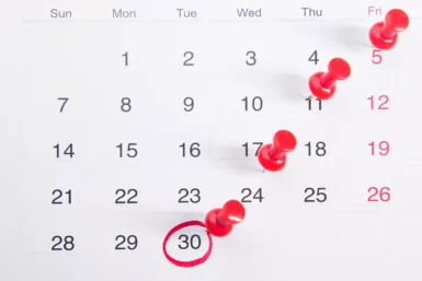 illustration d'un calendrier de collecte