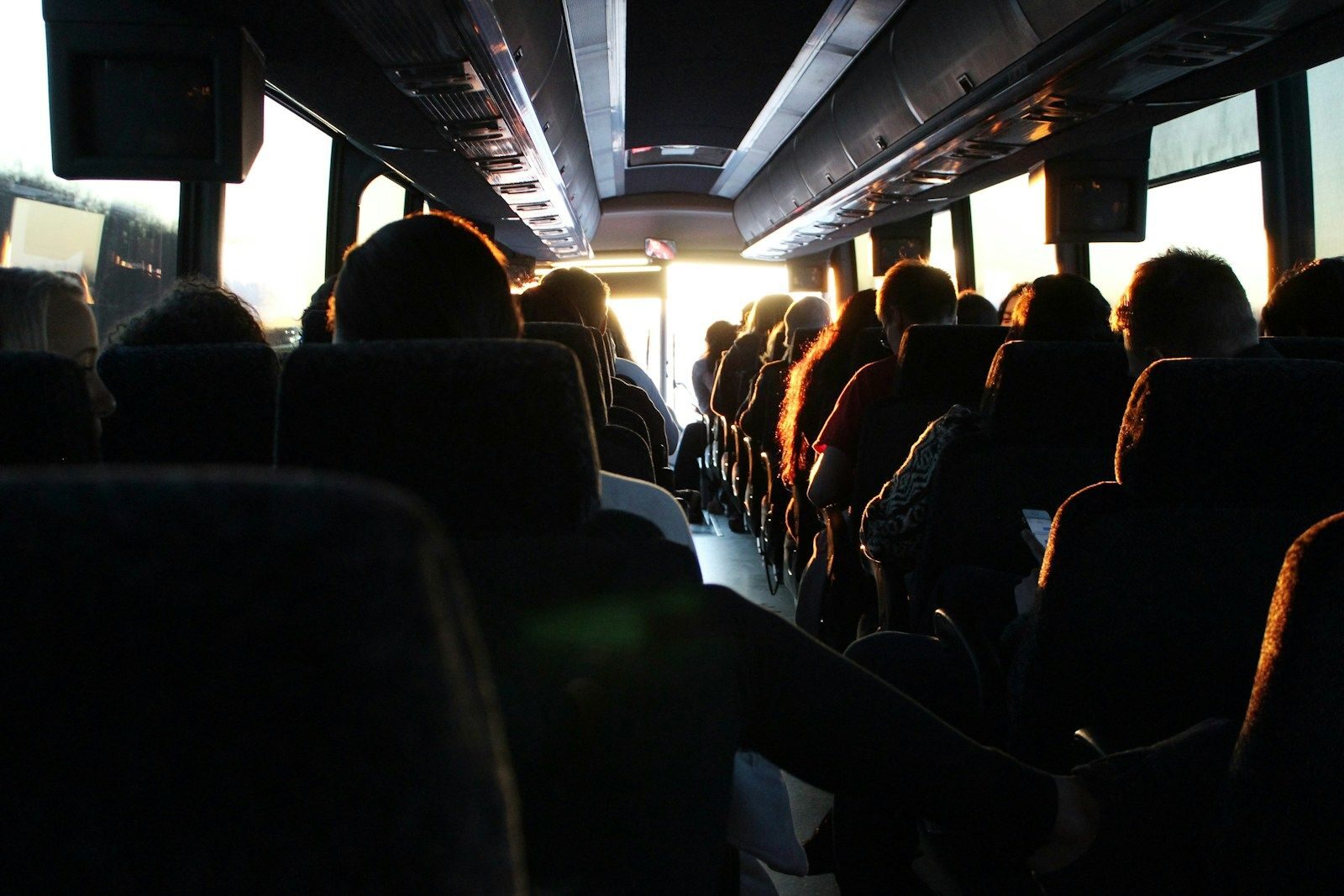 intérieur d'un transport scolaire